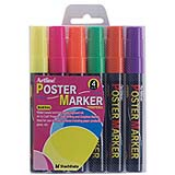 2mm Bullet 6PK<br>Poster Markers (Fluorescent)<br>EPP-4