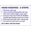 79025 - 79025
HAND WASHING - 5 STEPS
8" x 12"