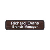 G33 - G33 - Designer Wall & Door Sign - (BROWN) Frame<br>2" x 8"