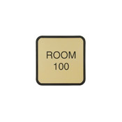 G50 - G50 - Designer Wall & Door Sign - (BLACK) Frame<br>4" x 4"