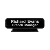 K20 - K20 - Designer Desk Sign - (BLACK) Frame<br>2" x 8"