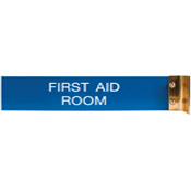 W46 - Aluminum Corridor Sign - (SILVER) Frame<br>2" x 10"