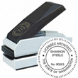 E17-755 - E17-755 - Plastic Desk Embosser<br>1-1/2" Diameter